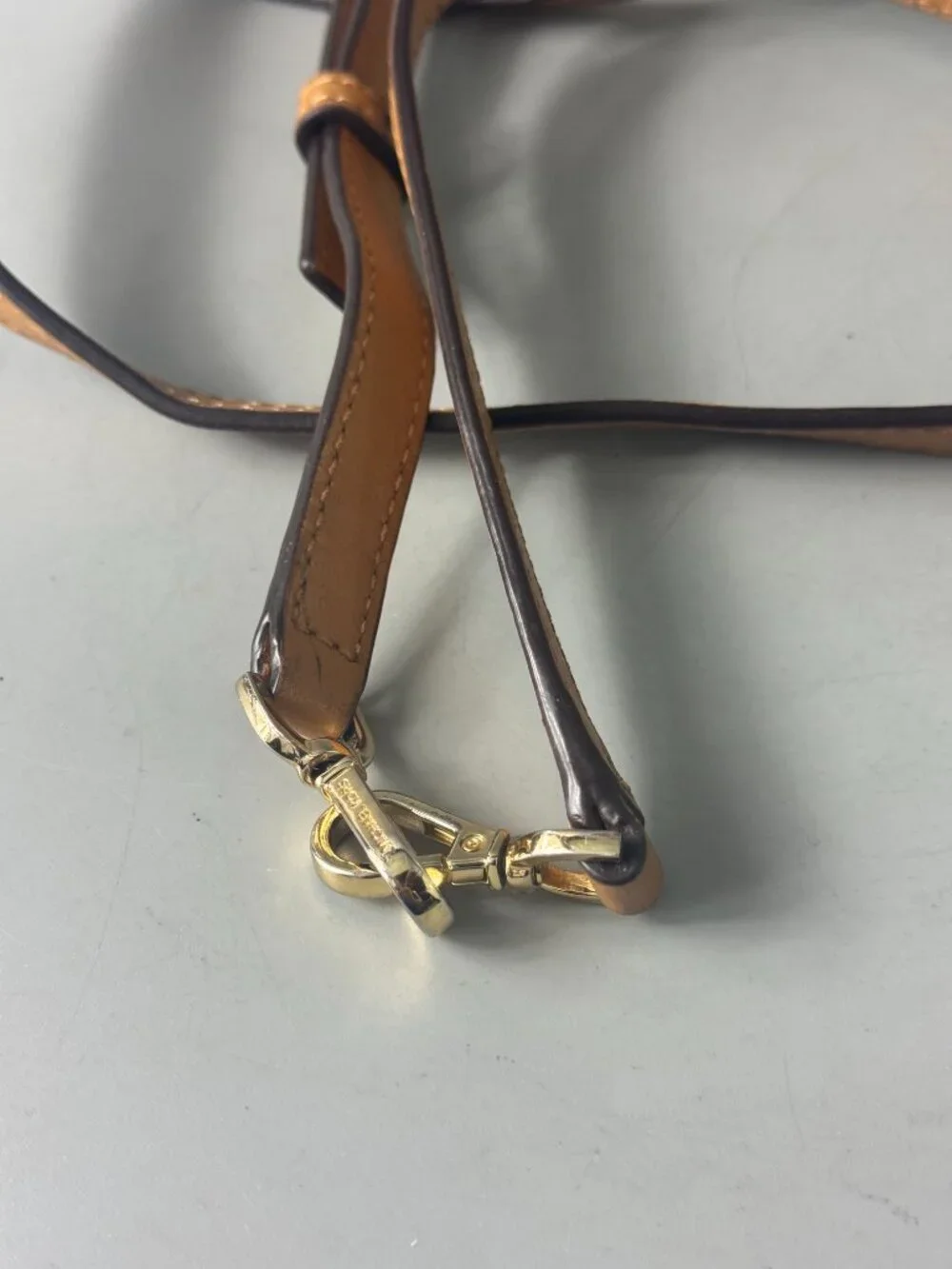 Michael Kors Tan Leather Adjustable Strap
